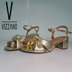 SANDALIA VARIADA VIZZANO 👠 - DORADO