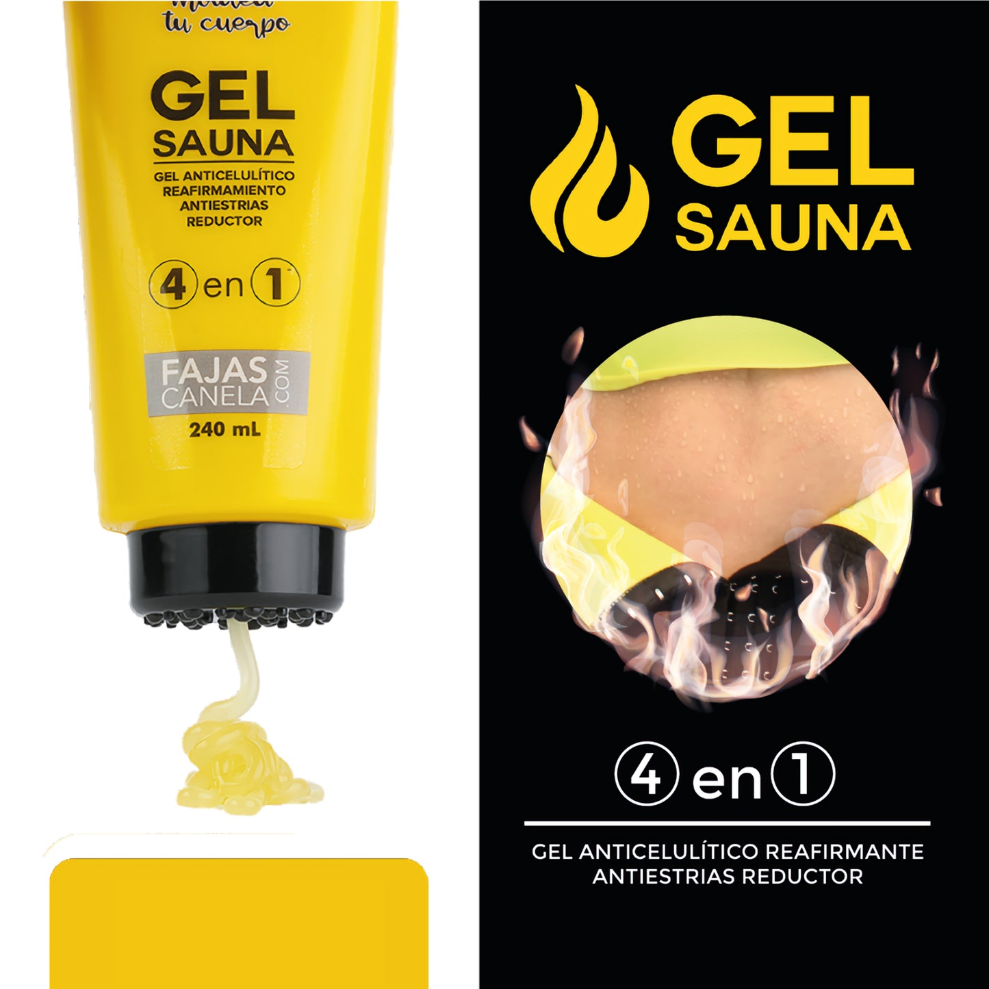 CHALECO TERMICO + GEL SAUNA 4 EN 1