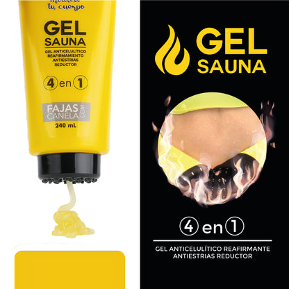 CHALECO TERMICO + GEL SAUNA 4 EN 1