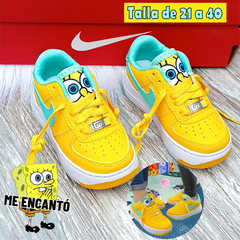 TENIS BOB ESPONJA PARA TODA LA FAMILIA 👨‍👩‍👧‍👦 👟 - AMARILLO - BOB