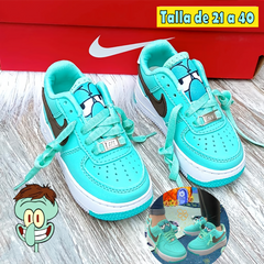 TENIS BOB ESPONJA PARA TODA LA FAMILIA 👨‍👩‍👧‍👦 👟 - VERDE - CALAMARDO
