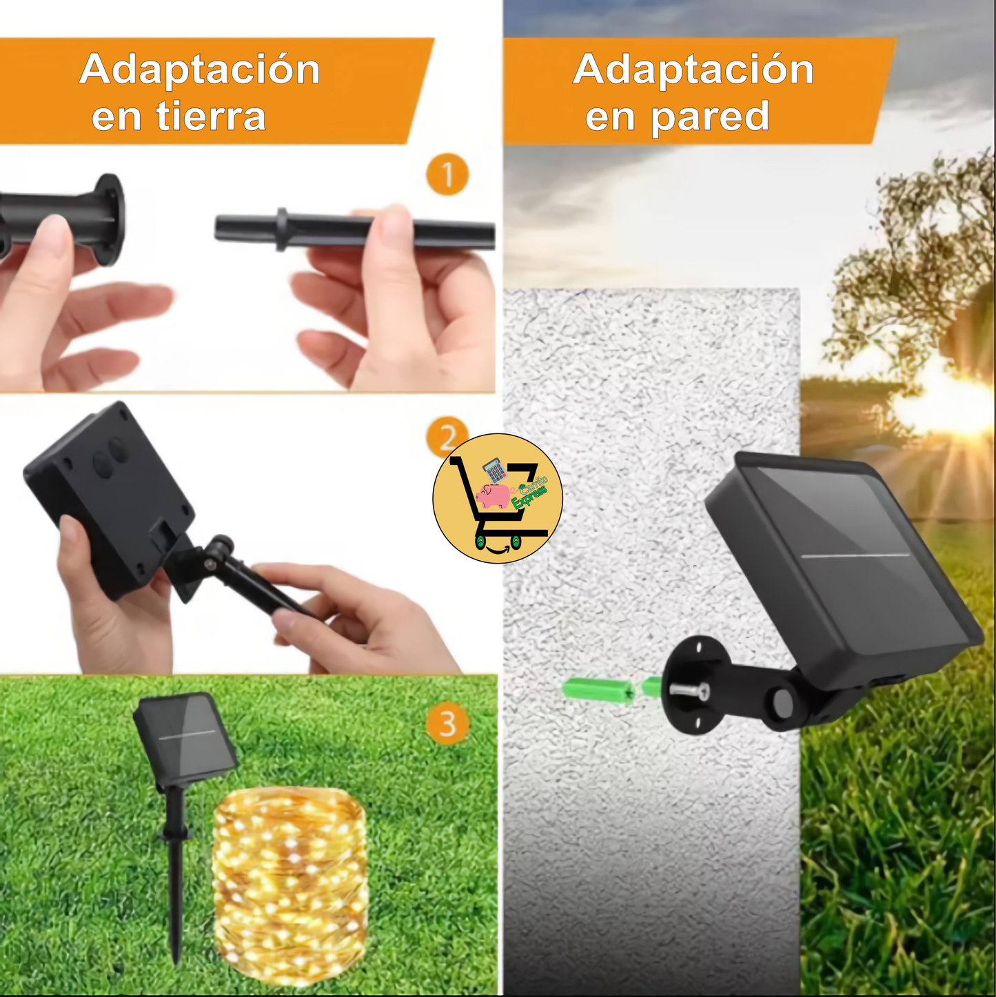 MANGUERA LED CON PANEL SOLAR x 30 metros🎄🎅🏼