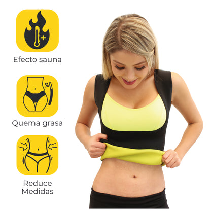CHALECO TERMICO + GEL SAUNA 4 EN 1