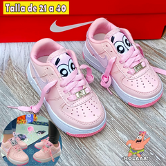 TENIS BOB ESPONJA PARA TODA LA FAMILIA 👨‍👩‍👧‍👦 👟 - ROSADO - PATRICIO
