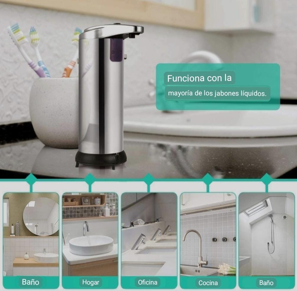 DISPENSADOR DE JABON CON SENSOR