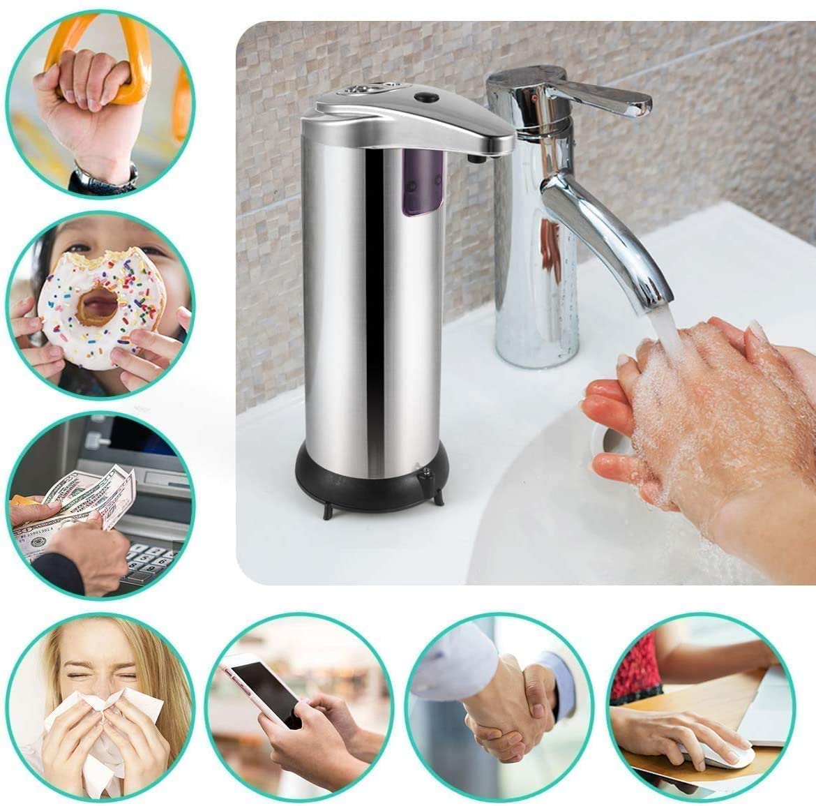 DISPENSADOR DE JABON CON SENSOR