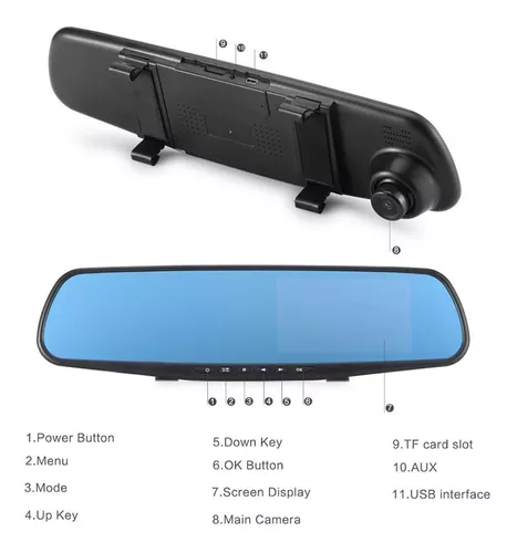 🚗ESPEJO RETROVISOR DOBLE CAMARA🏁
