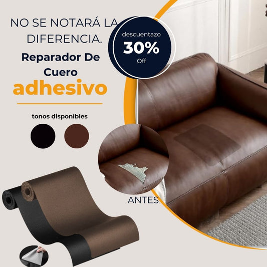 Reparador De Cuero Auto adhesivo 50 cm x 138 cm 🚗🛵💺