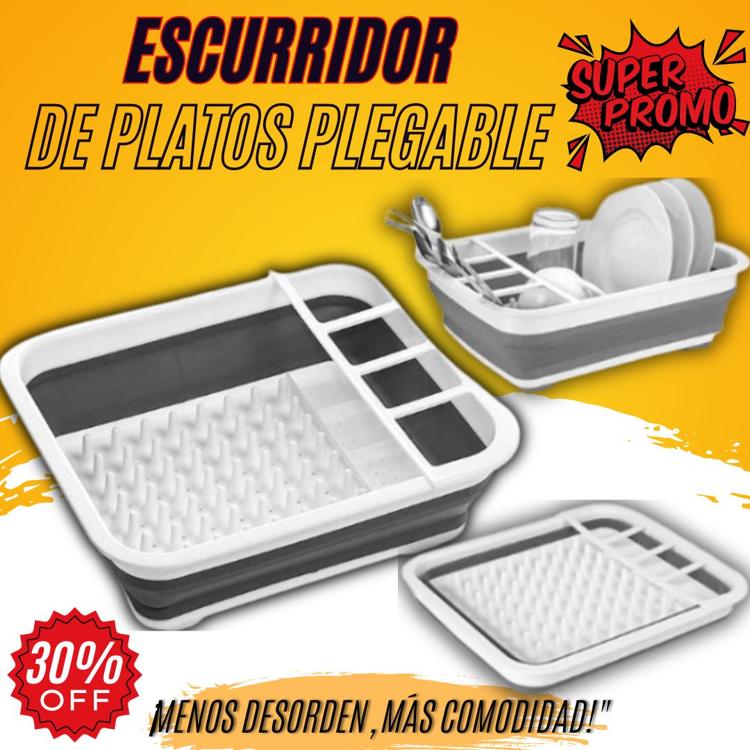 Escurridor De Platos Plegable plastico
