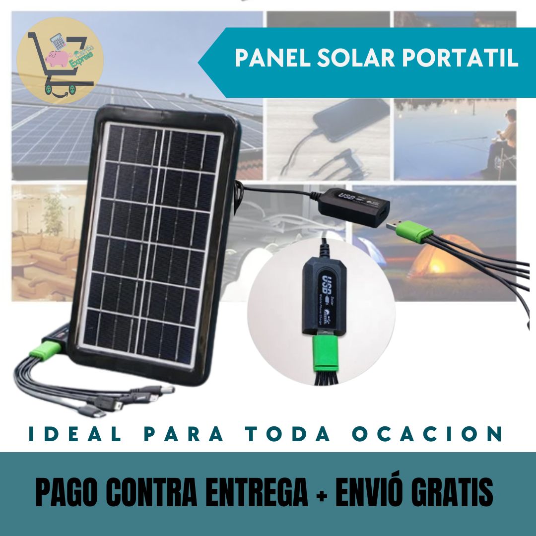 PANEL SOLAR PORTATIL 🌞💡