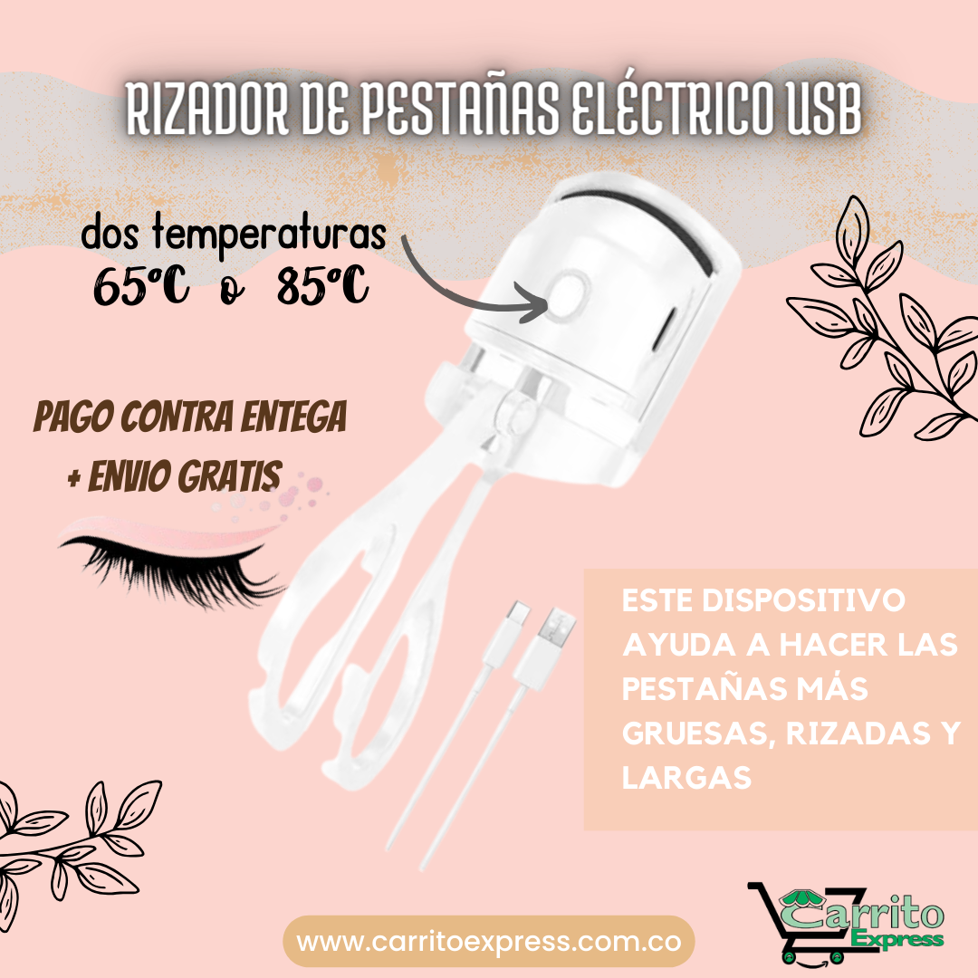 Rizador De Pestañas Eléctrico USB