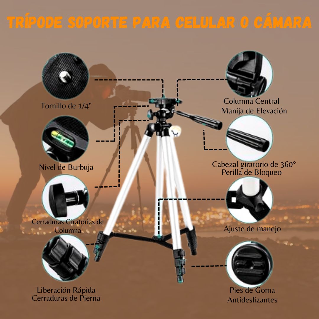 Trípode soporte para celular o cámara 😎📸📱