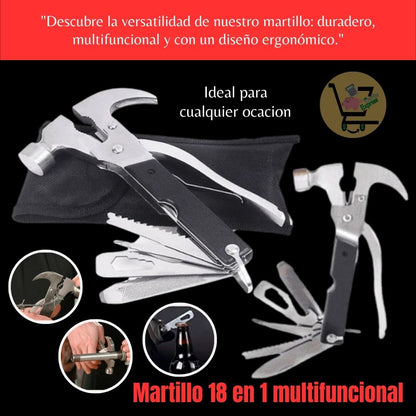 Martillo 18en1 multifuncional🔨🛠⚙🔪