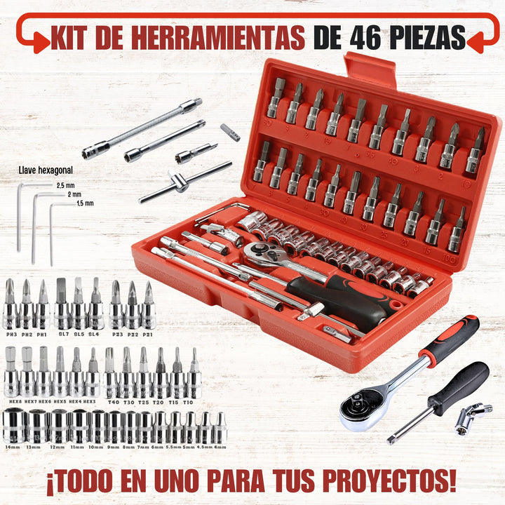 Kit De Herramientas de 46 piezas 🛠️