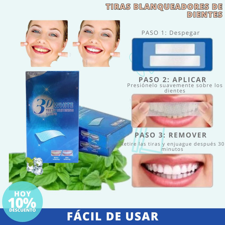 PEGATINAS BLANQUEADORAS DE DIENTES