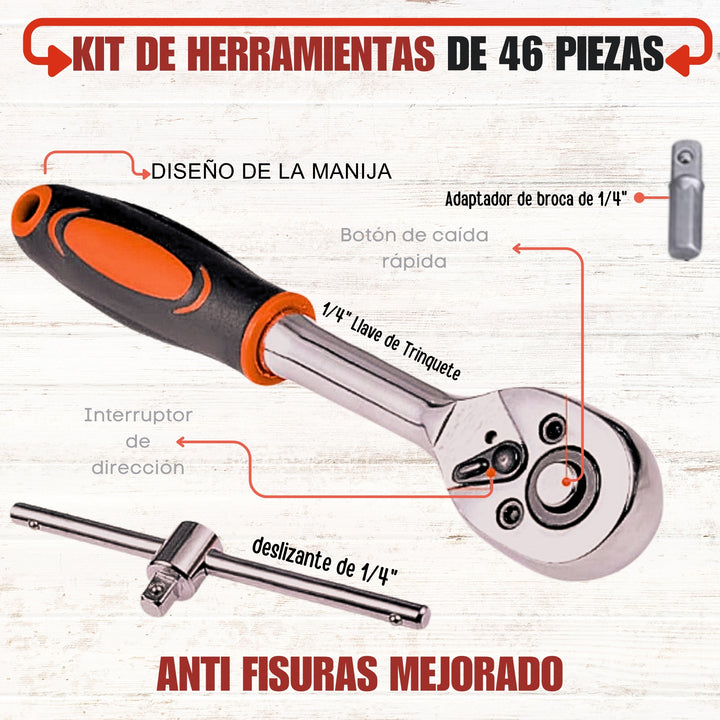 Kit De Herramientas de 46 piezas 🛠️