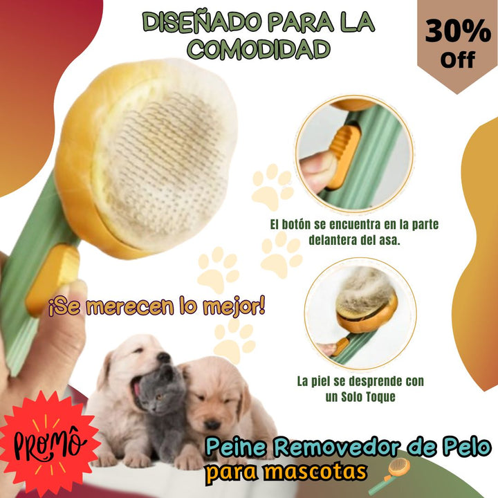 Cepillo Peine Mascotas Removedor Pelo Au