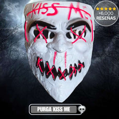 Máscara Halloween™ LED Neón – Te hará brillar🎃👻 - PURGA KISS ME
