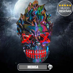 Máscara Halloween™ LED Neón – Te hará brillar🎃👻 - MEDUSA