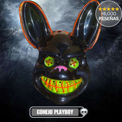 Máscara Halloween™ LED Neón – Te hará brillar🎃👻 - CONEJO PLAYBOY