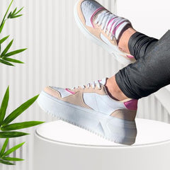 Zapatos Plataforma Goccia 👟💫 - Cafe/Rosa