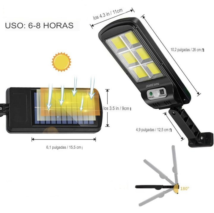 LÁMPARA CON SENSOR SOLAR LT-6120