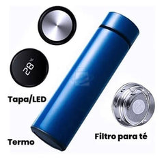 TERMO INTELIGENTE ACERO INOXIDABLE ♨️ - AZUL