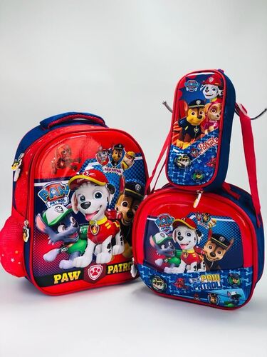 MORRAL ESCOLAR 3D EN COMBO X 3 🎒