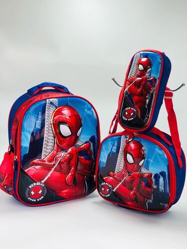 MORRAL ESCOLAR 3D EN COMBO X 3 🎒