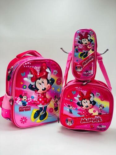 MORRAL ESCOLAR 3D EN COMBO X 3 🎒