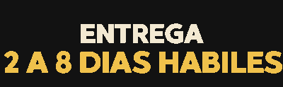 Entrega de 2 a 8 dias habiles