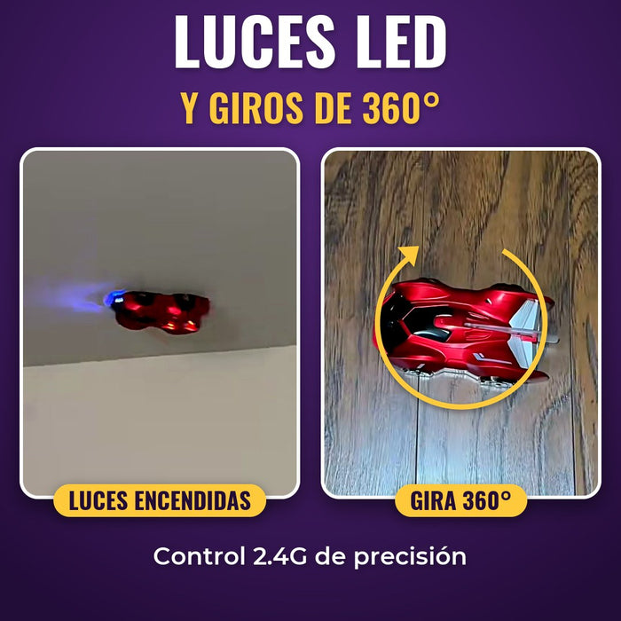 Luces LED y giros de 360 grados