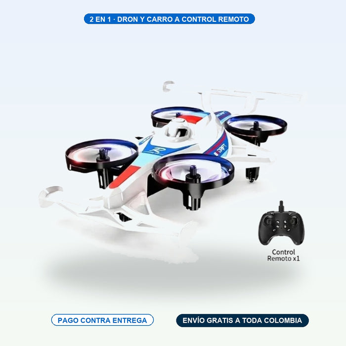 Dron y Carro a control remoto 2 en 1