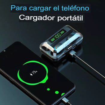 AUDÍFONOS INALÁMBRICOS F9 CON POWERBANK