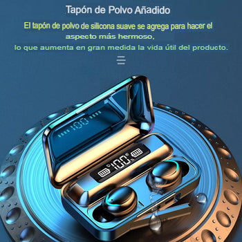 AUDÍFONOS INALÁMBRICOS F9 CON POWERBANK