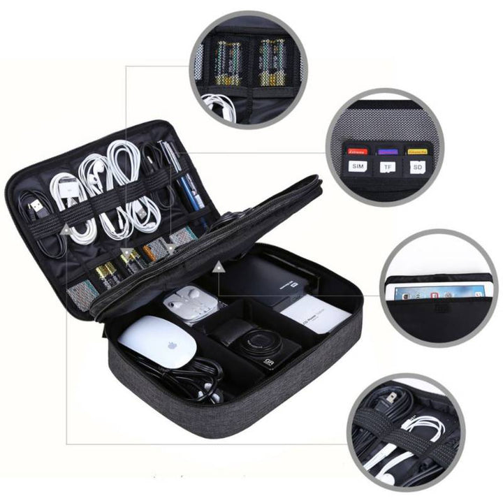 ORGANIZADOR DE CABLES 2 NIVELES