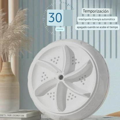 MINI LAVADORA GIRATORIA MINI TURBINA💦👕🚿