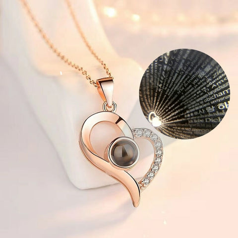 Collar Te amo en 100 idiomas con Caja de Lujo 📿🧑🏻‍❤️‍💋‍👩🏻