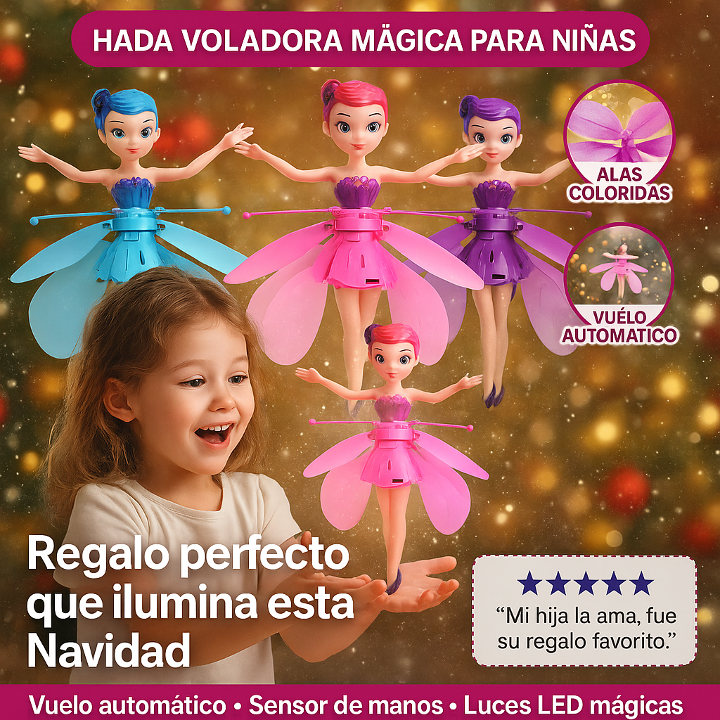 Hada Voladora Mágica™ – Vuela Sola con Tus Manos ✨