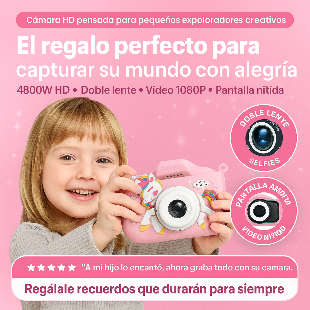 Mi Primer Cámara Pro – Fotografía y videos + Creatividad para Niños 📸