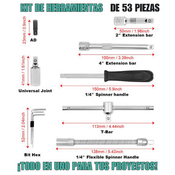 Kit de Rachets de 53 piezas - 4