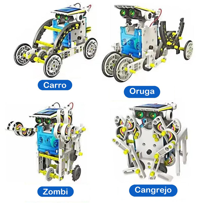 Robot Solar 13 en 1 – Kit para Armar 13 Robots