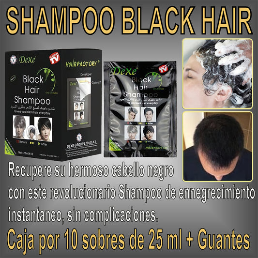 Shampoo Black Hair™ - Color Intenso y Natural 🖤🧔🏻‍♀️