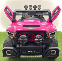 CARRO ELÉCTRICO 2 PUESTOS 4X4 PARA NIÑOS DE 1 A 7 AÑOS - Rosado