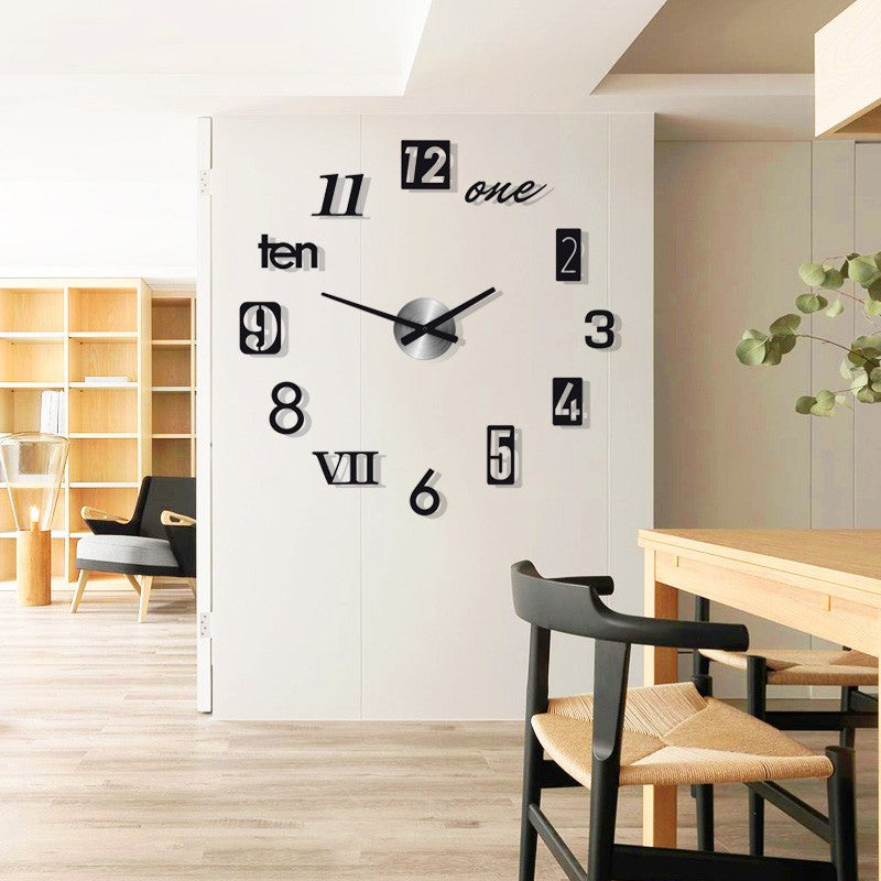 RELOJ DE PARED 3D MODERNO PARA EL HOGAR 90 X 90 cm