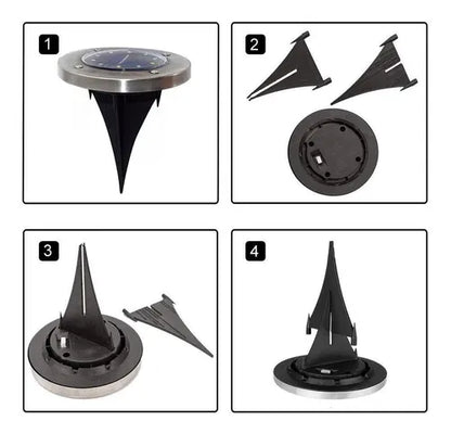 🔦LAMPARA SOLAR LED CIRCULAR 0R84 🌞