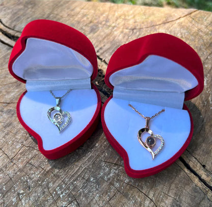 Collar Te amo en 100 idiomas con Caja de Lujo 📿🧑🏻‍❤️‍💋‍👩🏻
