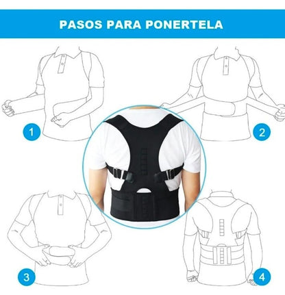 CORRECTOR DE ESPALDA AJUSTABLE UNISEX