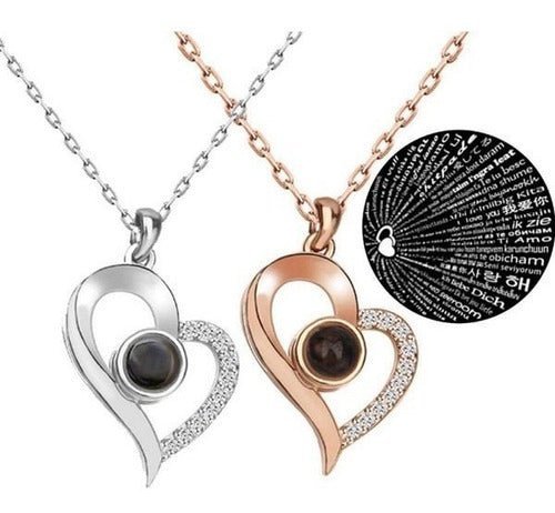 Collar Te amo en 100 idiomas con Caja de Lujo 📿🧑🏻‍❤️‍💋‍👩🏻