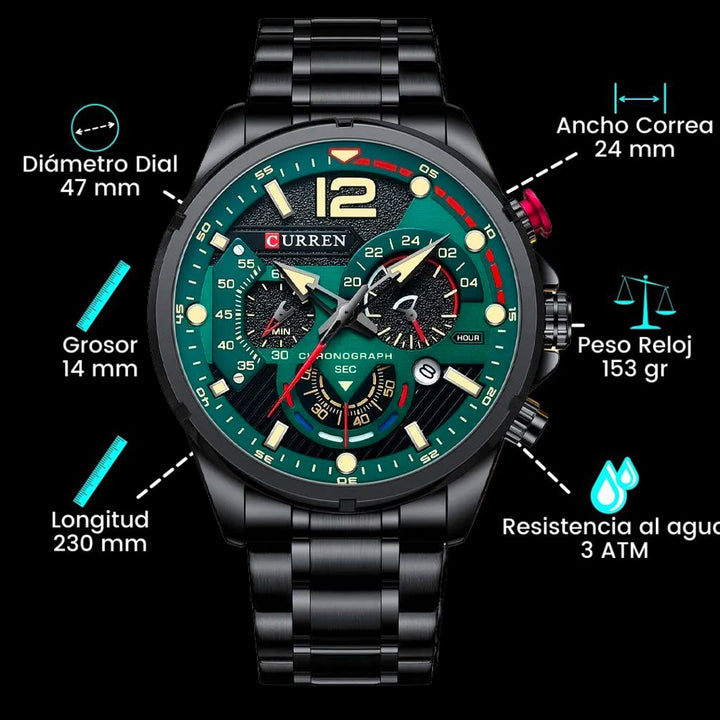 Reloj Curren 8395 - Precisión y Estilo ⌚🔥